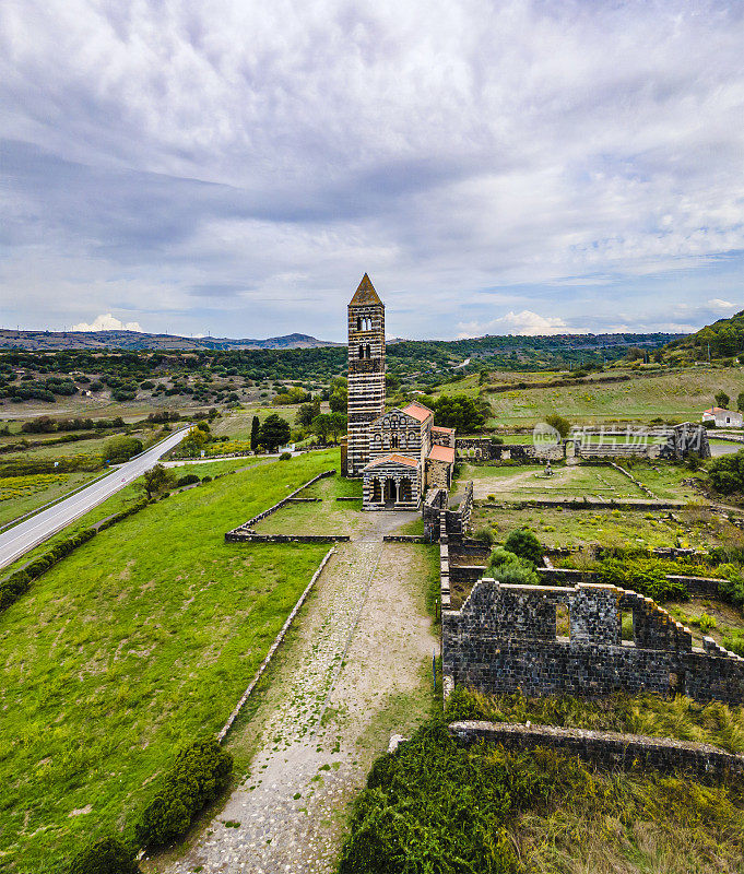 Basilica of the Santissima Trinità of Saccargia, a Romanesque building in northern Sardinia